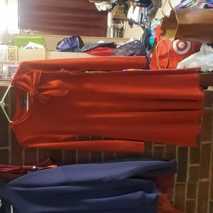 Jessica Howard Red Sweater Dress Size M